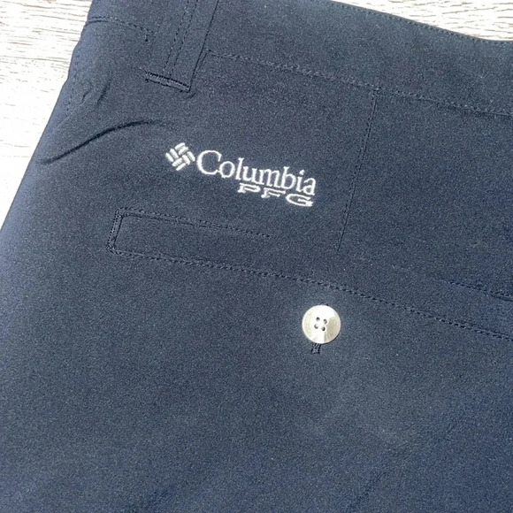 Columbia PFG Grander Marlin II Offshort Shorts navy blue size 42 - 10” length - Picture 4 of 6